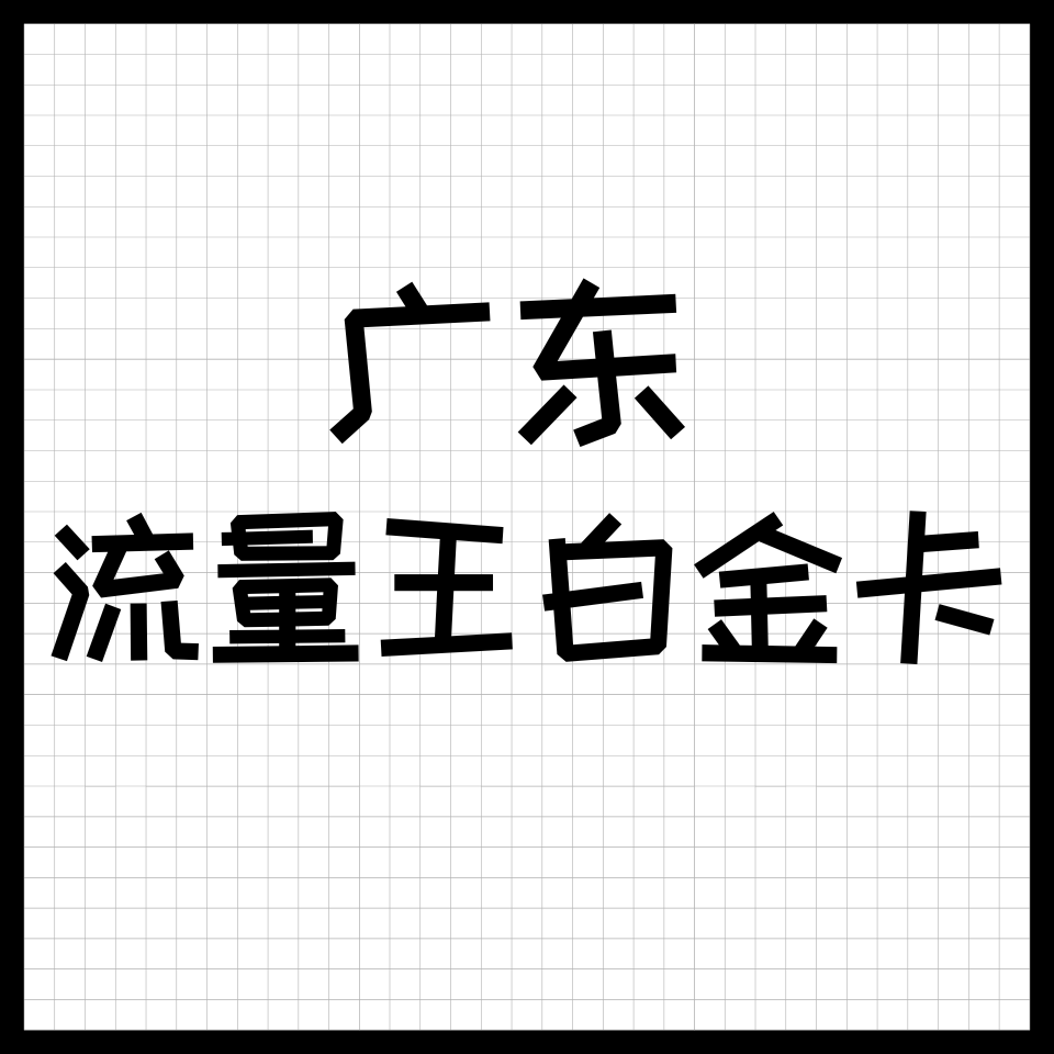 广东流量王白金卡资费介绍？