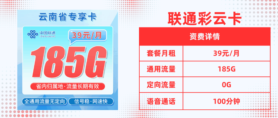 联通彩云卡